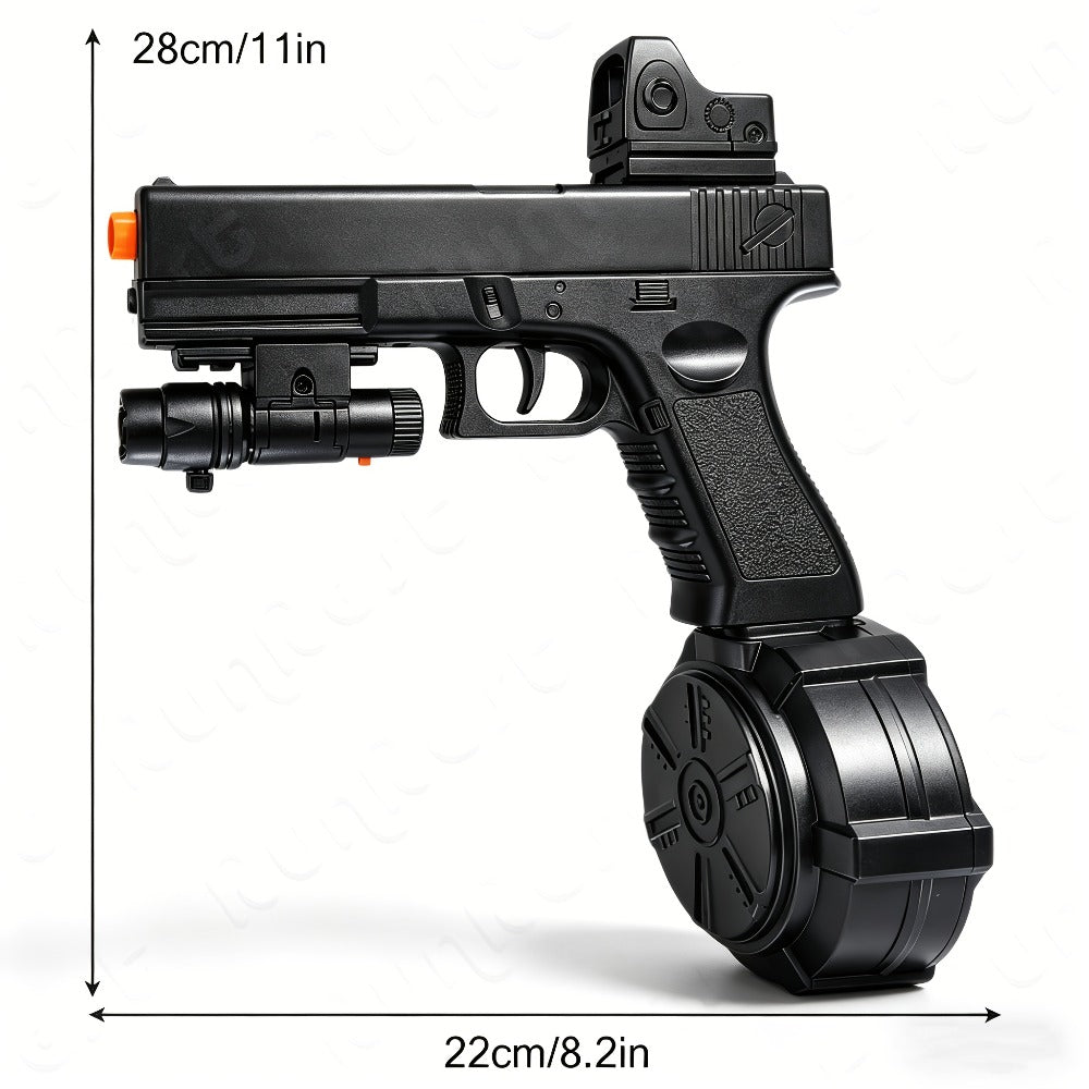 New Electric Fully Automatic Shooting Toy Gun, Outdoor Sports Interactive Game Toy, Rechargeable Portable Gun Toy, Long Battery Life - Suitable For Outdoor And Indoor Team Collaboration Game Toys. Halloween, Christmas, Birthday Party Gifts