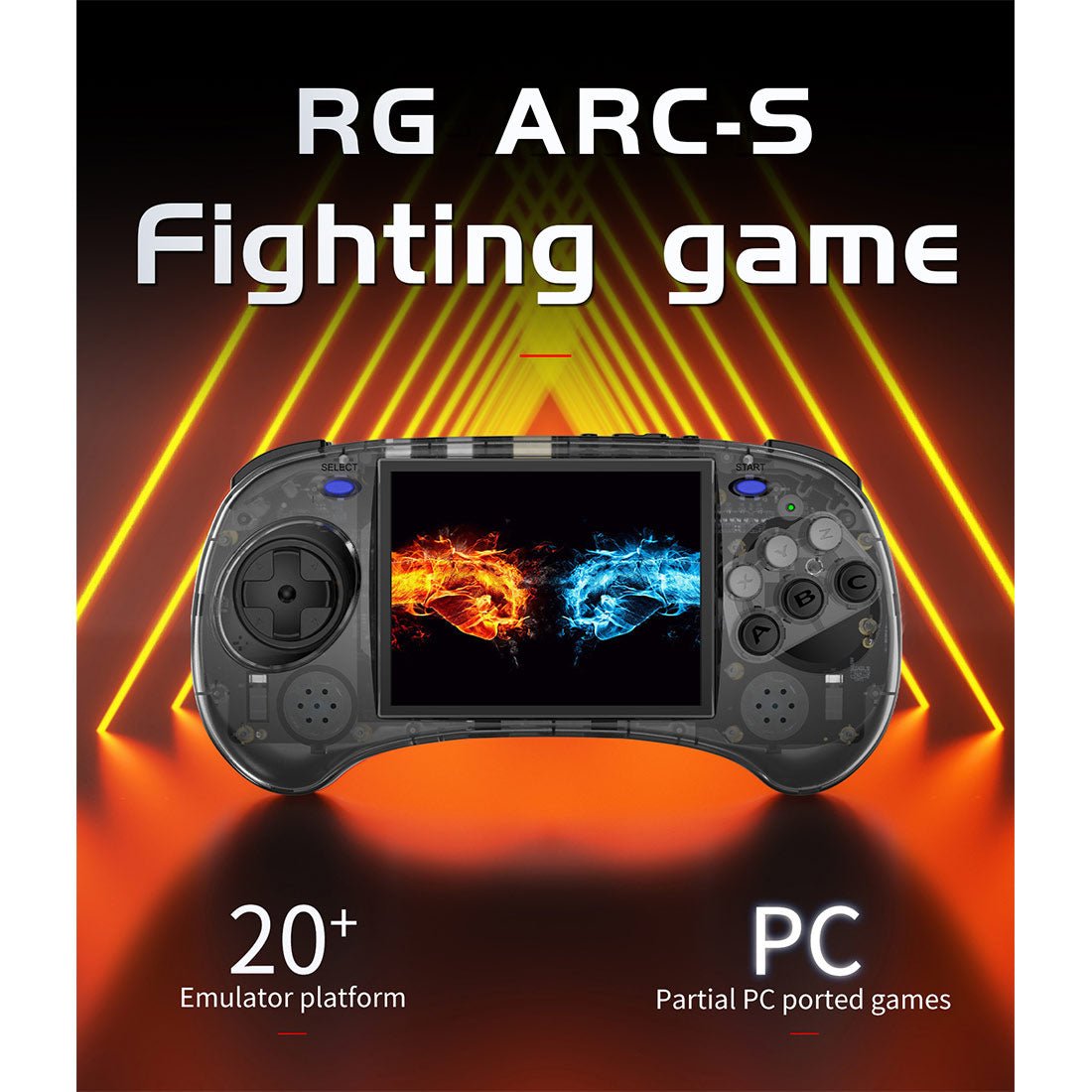 Retro Handheld Game Console Anbernic RG ARC-S - Linux Arcade Style Six-Key IPS HDMI Fighting Gaming Handheld 3500mAh