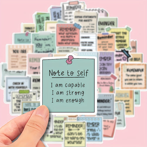 150 Inspirational Vinyl Stickers - Reusable Self - affirmation and Encouragement Stickers, suitable for mobile phones, laptops, luggage, notebooks, water bottles, helmets - Colorful inspirational graffiti art, cute stickers, perfect for winter and the New