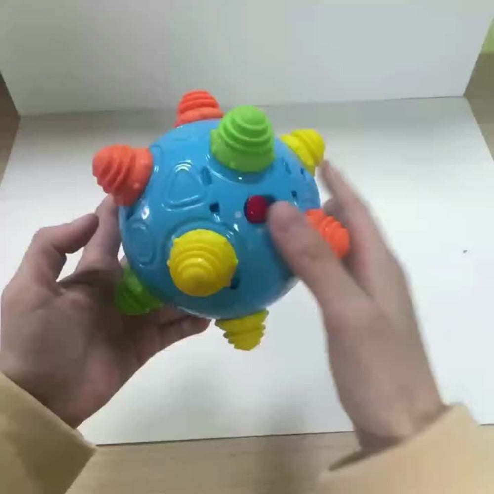 Bouncing Music Dancing Ball Baby Toy – BPA-Free Interactive Electric Rolling Sensory Ball with Lights, Sounds & Melodies, Crawling & Jumping Developmental Toy for Boys & Girls, Easter Baby Gift