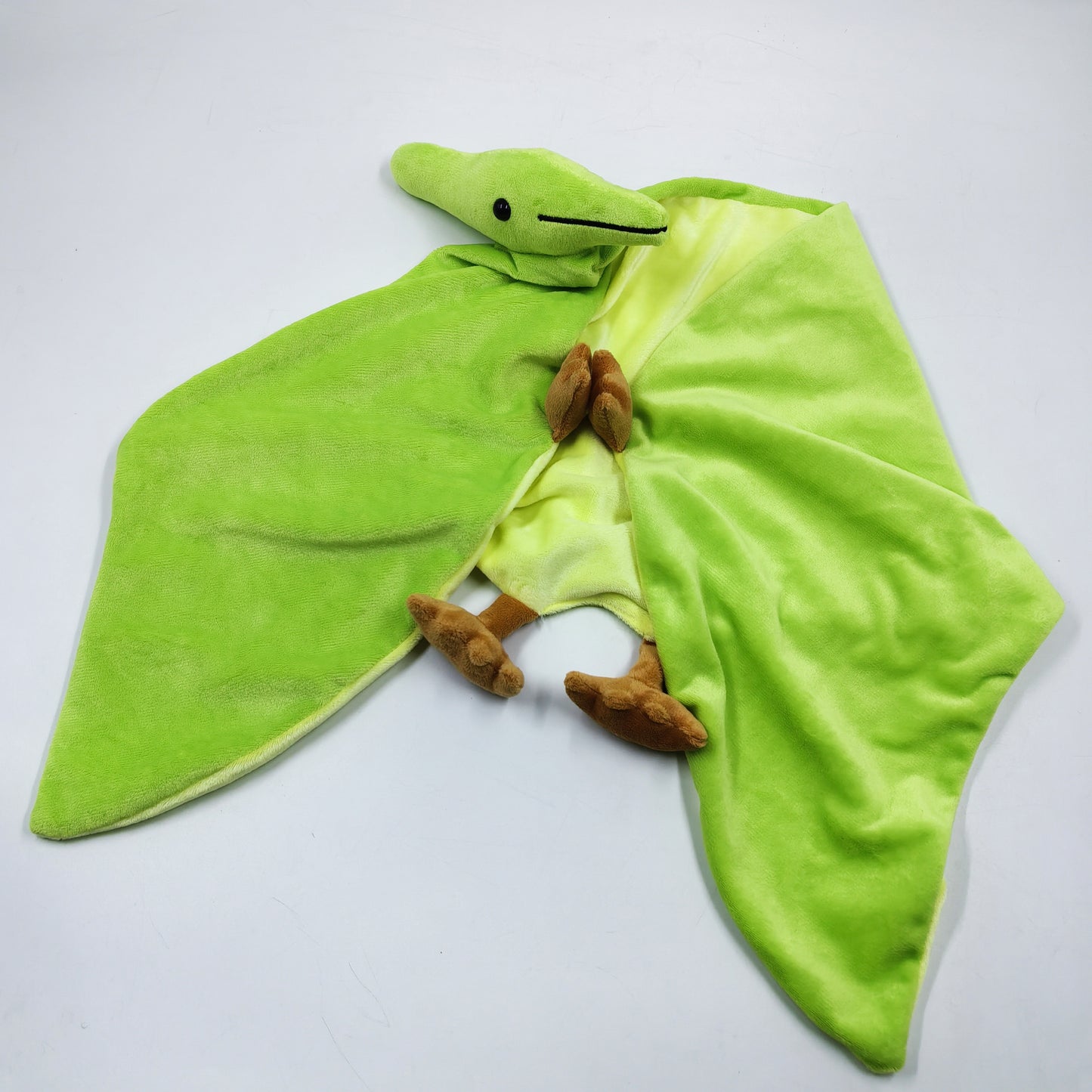 Super Soft Green Pterosaur Plush Cape - 38" Quirky Dinosaur-Inspired Anime Game Character, Ideal for Birthday Parties & Room Decor, Perfect Gift for Youngsters