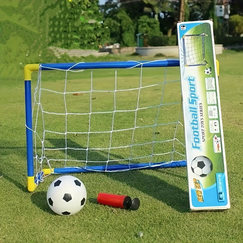 2pcs Youth Football Set-Portable and Easy-to-assemble Goal, Suitable for Indoor/outdoor Play, Family Entertainment, Birthday Gifts, Football Gifts