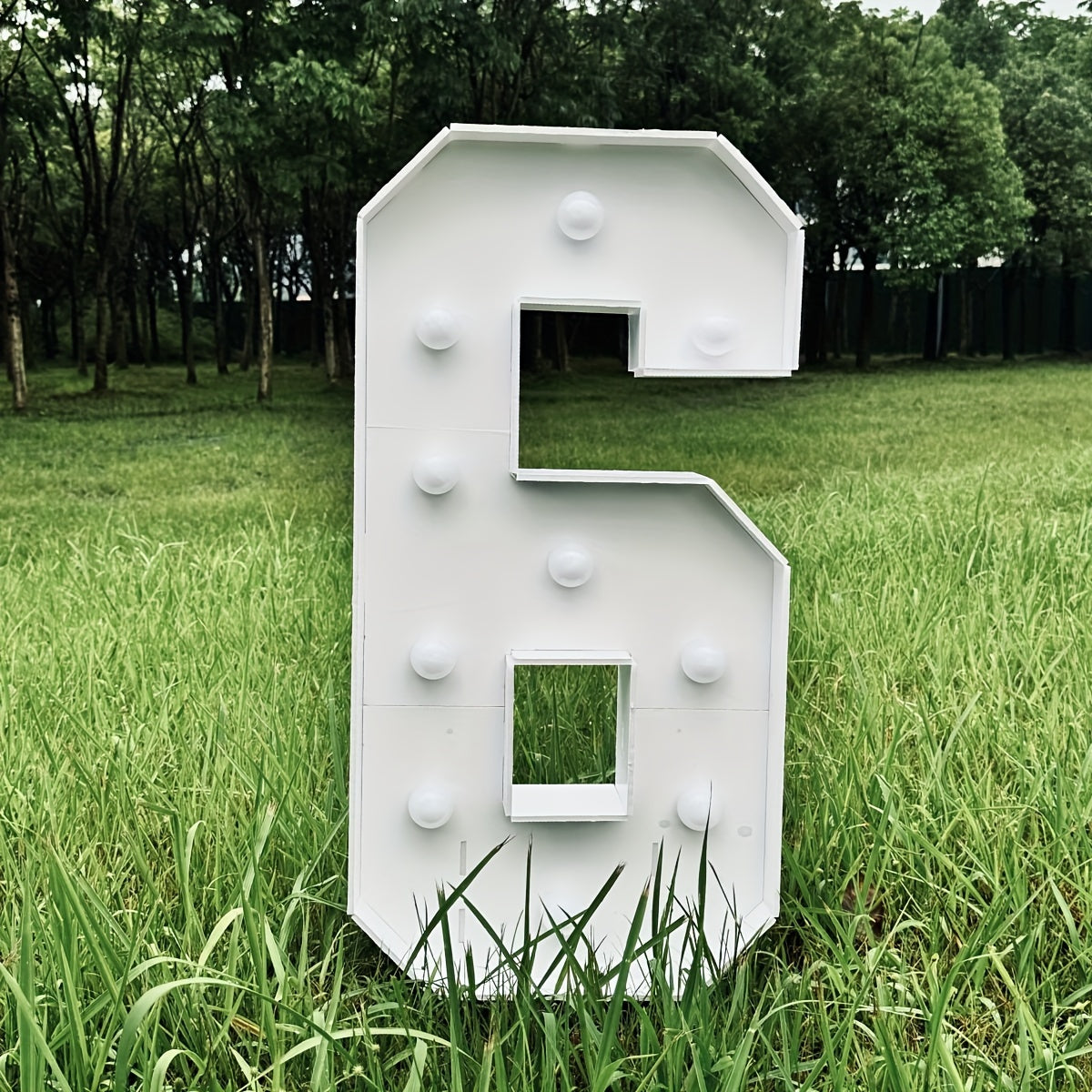 Warm White 73cm / 28.7 INCH - Illuminated Number 1 Balloon Frame - Paper PS Foam Board, Perfect for Birthday & Anniversary Parties,Graduation Decorations, Back to School of 2026