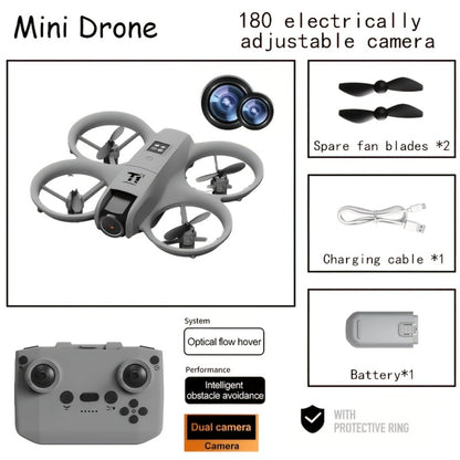 4K RC Airplane with Auto Hover & Dual Batteries – Optical Flow WiFi FPV Camera, One-Key Return & Roll, Anti-Shock Anti-Collision, Long Endurance Remote Control Plane for Kids Adults Beginners