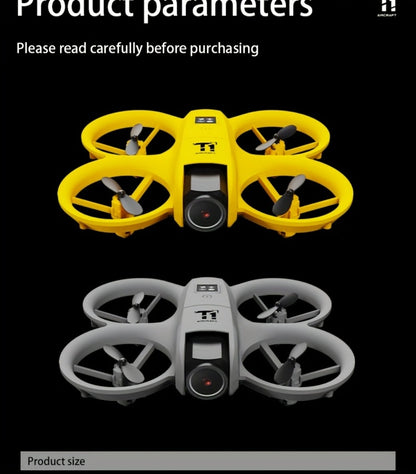 Mini 4K FPV Drone with 180° Rotating Dual Camera – Optical Flow Positioning, Dual Batteries, 360° Flip, One-Key Takeoff Landing, Anti-Shake RC Quadcopter for Beginners Boys Girls