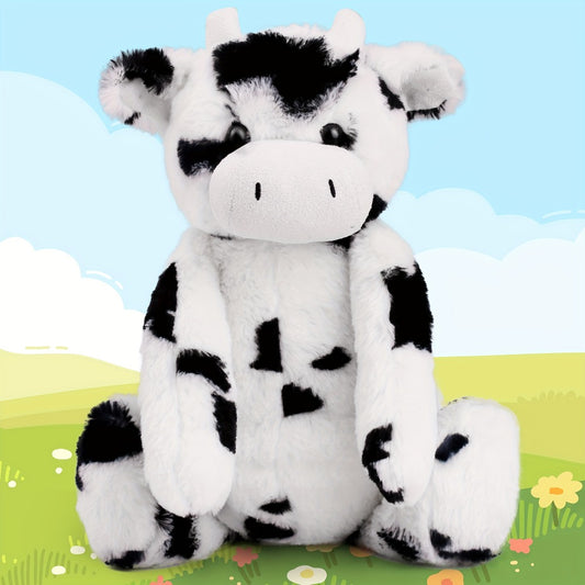 Cow Stuffed Animals, 16'' Tubbie Wubbie Soft Plush Cow for Babies, Farm Animal Toy Birthday for Boys Girls, White And Black, Kids Room Decoration, Christmas Birhtday Gifts for Kids Boys Girls