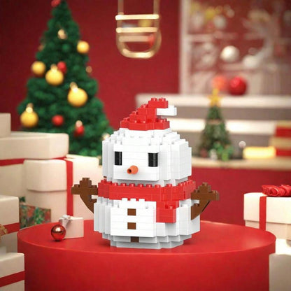 Christmas Series Small Assembly Insert Building Blocks Santa Claus Toys - for Children - Holiday Surprise Gift - Suitable for Christmas & Halloween - Perfect Gift for Boys & Girls