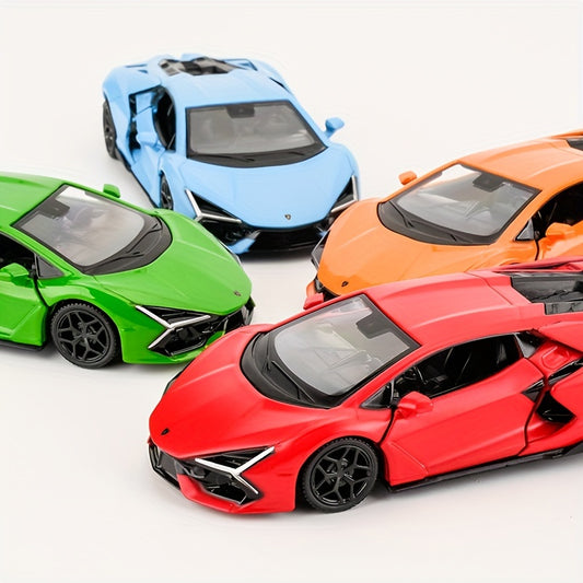 1:36 Scale Diecast for Lamborghini Revington Alloy Toy Car with Openable Doors, Pull Back Action, and Realistic Design - Perfect Gift for Kids, Adults, and Collectors (Mixed Colors), Collector's Item | Sleek Aerodynamic Style | Detailed Craftsmanship