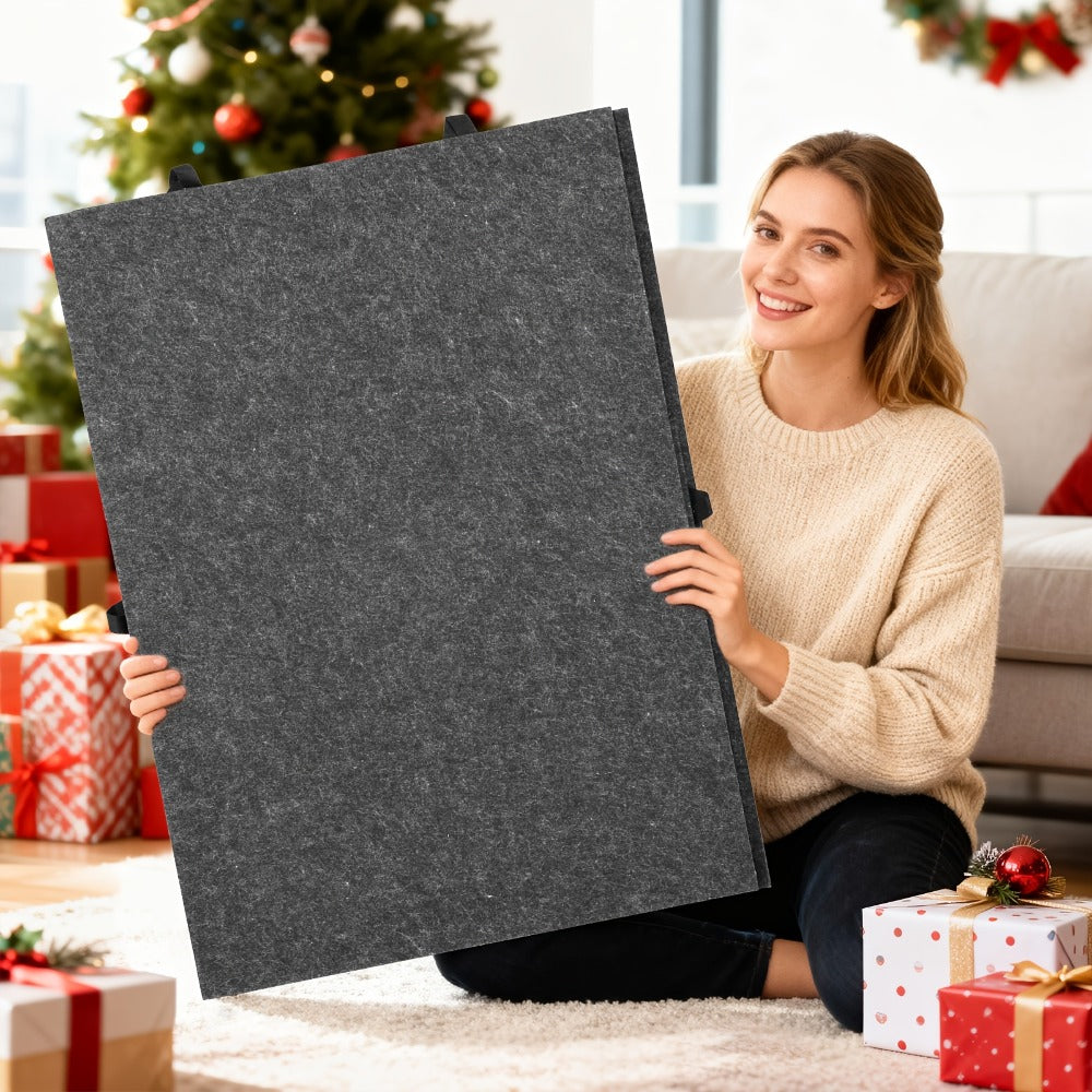 Roll-Up Puzzle Mat Board Extra Large – Foldaway Felt Mat for 1000 & 1500 Piece Jigsaw Puzzles, 6 Sorting Drawers, Portable Roll-Up Storage Solution for Puzzle Lovers Adults Seniors