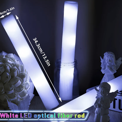Glow Sticks Bulk Pack – White Foam Flashing Light Sticks for Party, Concert, Wedding, Halloween, Christmas, Festival, Carnival & Outdoor Camping (38, 60 or 120 Count)