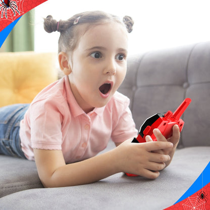 2 Packs Walkie Talkies for Kids, Spider 2-Way Radio Toys for 3 4 5 6 7 8 9 10 11 12 Boys Girls Valentine's Day Easter Back to School Halloween Christmas Birthday Thanksgiving Parent-Child Activities Gifts