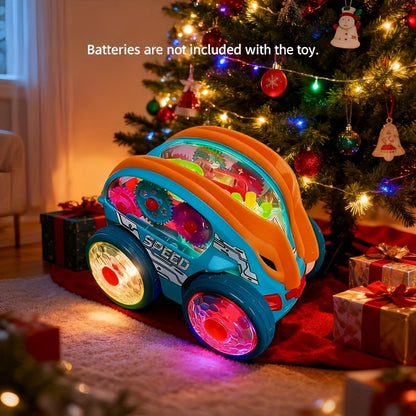 New 2026 Automatic Dump Truck, Colorful Lighting And Music Toy Car, Automatic Rolling, a Very Interesting Toy, Birthday And Christmas Gifts, Thanksgiving Gifts, Halloween Gifts, Party Gifts (Batteries Not Included)