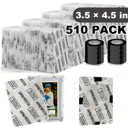 Trading Card Shipping Protectors 60/120/510 Count 3.5x4.5 Inch – Premium Rigid Plastic Card Mailer Inserts for Sports Cards, TCG & Collectible Card Packaging