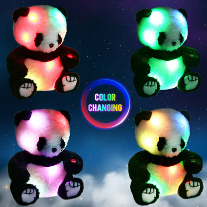 BenBen 8'' Light Up Panda Stuffed Animals, Kawaii Panda Bear Plush with LED Light, Hugging Toy Gift for Birthday Gift, Christmas Gifts, Home Decor, Mother's Day