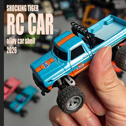 Remote-Controlled Car Toy with Alloy Body & Shock-Absorbing Chassis - Off-Road Vehicle Suitable for Boys, Outdoor/Indoor Racing, - ( Metal Frame) - Christmas/New Year Gift, Speed Races & Coordination Training