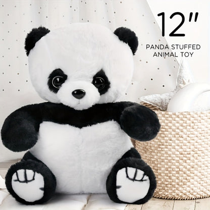 Light Up Panda Stuffed Animal Plush Toy 8 & 12 Inch with LED Glow | Cute Panda Bear Hugging Toy | Birthday Christmas Gift for Kids Boys Girls Home Decor