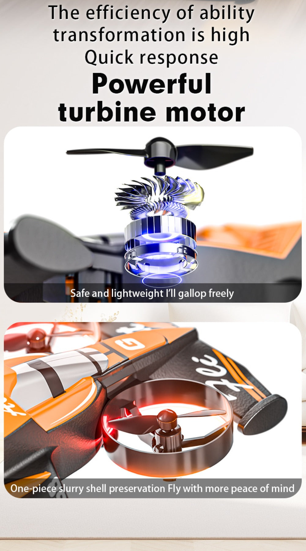 2-in-1 Mini RC Car and Drone Combo – Dual Mode Switch, One-Touch Takeoff, Stable Hover, Racing Mode, Headless Mode, 360° Aerial Flips, Fun RC Toy Gift for Kids Boys Girls Birthday Christmas