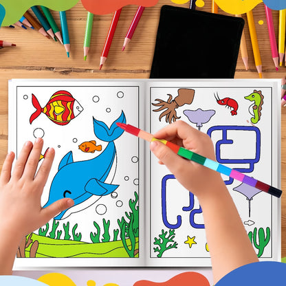 Coloring Books for Kids Ages 3+ – 26 Pack Bulk Set with Dinosaur, Mermaid & Animal Designs, Birthday Party Favors Goodie Bag Stuffers, Classroom Activity Supplies for Boys & Girls