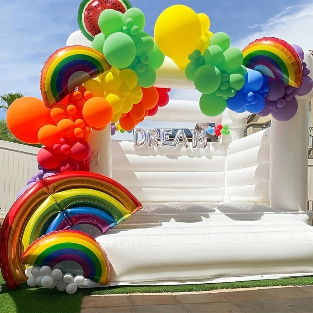 Balloon Arch Kit 422 Pcs Rainbow Matte Latex Balloons in Multiple Sizes 5", 10", 12" & 18" for Birthday, Baby Shower, Wedding & Party Decorations – DIY Balloon Garland Set