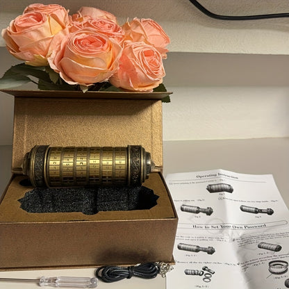 Retro Mini Combination Lock, Brain Teasers, Boxed Puzzles, Creative Puzzle Gift Sets, Puzzle Games, Fun, Creative, And Romantic, Birthday Gifts, Combination Lock Wedding Gifts, Valentine's Day Gifts, Escape Room Props, Christmas Gifts