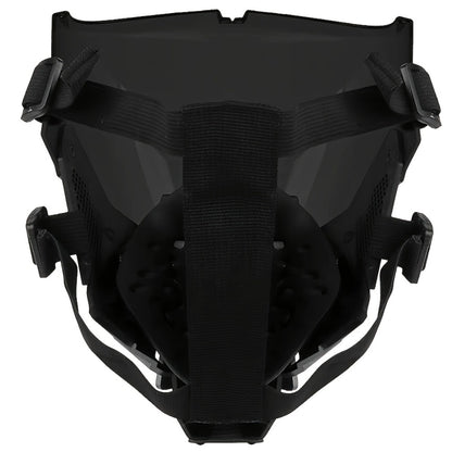Cyberpunk Futuristic Face Mask for Men & Adults – Breathable Sci-Fi Half Mask for Halloween Cosplay Rave Bar Club Music Festival Photo Prop Cool Gift