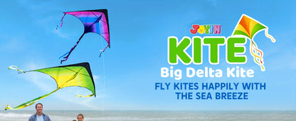 Delta Kite 3 Pack for Kids & Adults – Large Gradient Easy-to-Fly Kites with 262.5 Ft String, 58-Inch Wingspan, Stable in Light Wind, Outdoor Beach & Park Gift for Boys and Girls