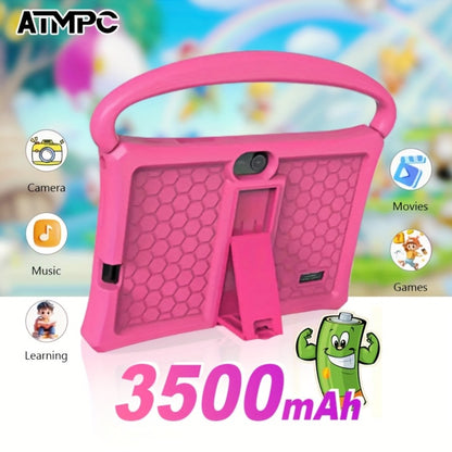 ATMPC, Local Warehouse, 7 Inch Kids Tablet, 4GB RAM 32GB ROM Android 14, Wifi, Learning Tablet, Safety Eye Protection Screen & Parental Control APP, Drop Proof Silicone Case, Learning Device, HD Touchscreen, Cool Cheap Toys, Christmas Gifts