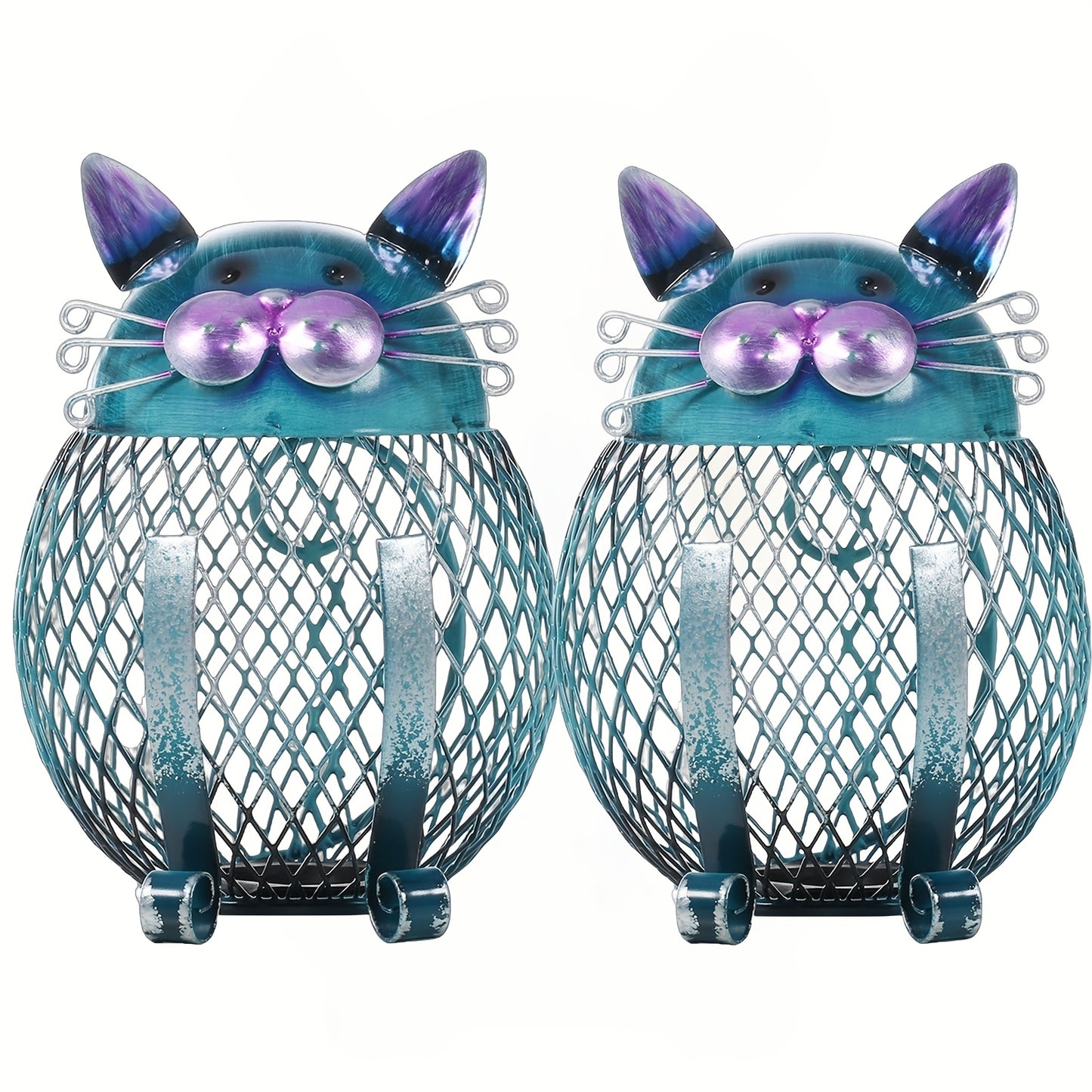 Whimsical Cat Coin Piggy Bank - Ceramic Animal Figurine with Removable Bottom Lid, Adorable Cat-Themed Gift for Feline Fans, Perfect Home Decor for Living Room, Bookshelf, and Office, Ideal Birthday, Halloween, and Christmas Present