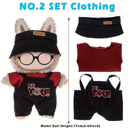 Doll Outfits Set 6 Pack for 17cm 6.7 Inch Miniature Dolls 6 Unique Fashion Designs Mix Match Clothing Collection No Doll Included Birthday Christmas Gift for Girls Kids