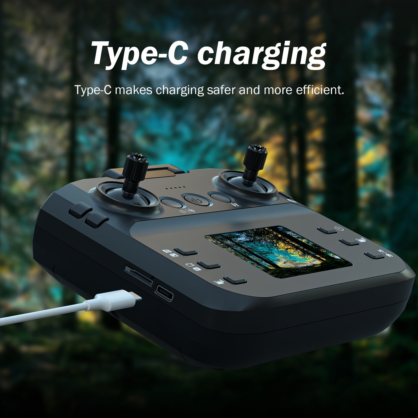 [Foldable RC Quadcopter] Drone With 2 Camera For Beginners Adults, Drone With LCD Screen, Professional Brushless Motor, Altitude Hold 3D Flips 3 Speeds Headless Mode One Key Takeoff/Landing, Foldable RC Quadcopter Support Up To 32G SD Card