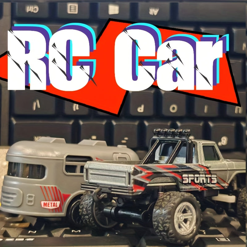 Remote-Controlled Car Toy with Alloy Body & Shock-Absorbing Chassis - Off-Road Vehicle Suitable for Boys, Outdoor/Indoor Racing, - ( Metal Frame) - Christmas/New Year Gift, Speed Races & Coordination Training