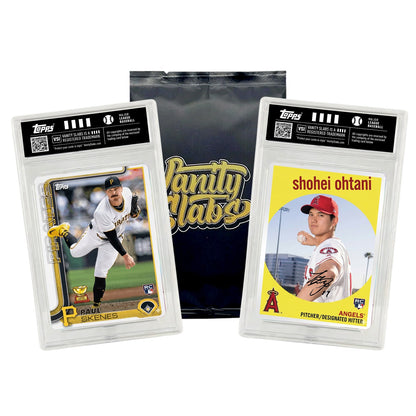 Baseball Mystery Trading Card Slabbed | Rookies, Stars, Autographs or Inserts Guaranteed! | Perfect Gift for Kids & Collectors (Topps & Panini Included)