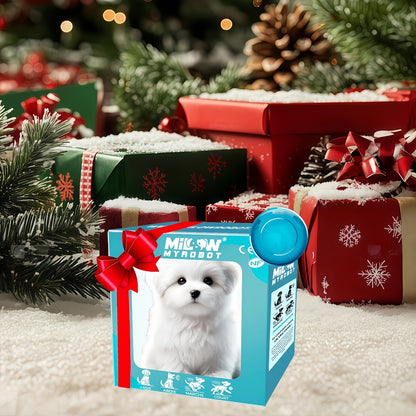 2026 Upgraded Simulation Puppy Robot, Realistic Electric Biomimetic Dog Toy, Automatic Walking, Barking, Tail Wagging, Children's Interactive Electronic Pet, Gifted with Accessory Dog Bones, Is An Excellent Birthday, Christmas, New Year's Gift