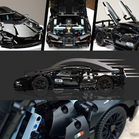 Pure Black Car Building Blocks
