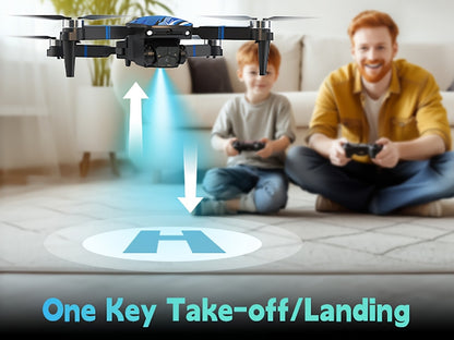 270° Obstacle Avoidance Drone with 2.8" LCD Screen & Dual Cameras – Brushless Motor, Foldable RC Quadcopter for Beginners Adults, Altitude Hold, 3D Flips, Headless Mode, One-Key Takeoff Landing