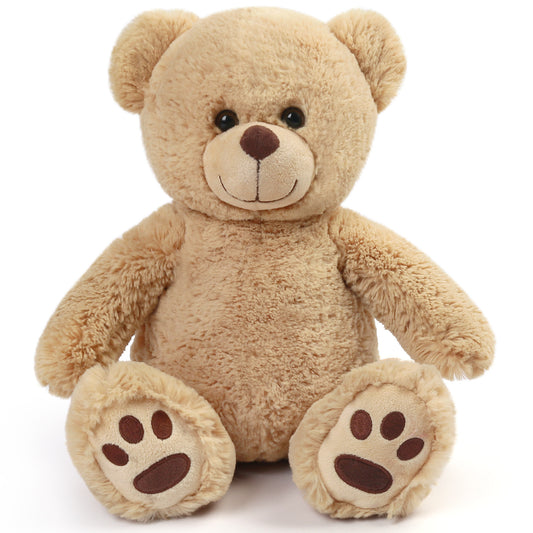 Brown Teddy Bear Stuffed Animal, 12 inch Cute Plush Teddy Bear Toy, Plushies Gift for Kids, Toddlers, Boys and Girls, Easter Decoration