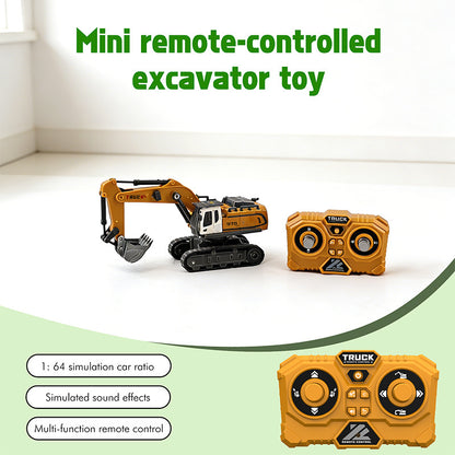 Remote Control Excavator, Bulldozer, Dump Truck, Loading Truck, Toy Set, Single Or Multiple Combination Set, Boys' Model, 1200mAh Remote Control Excavator Toy With Metal Shovel And Light, Suitable For Boys Over 6 Years Old