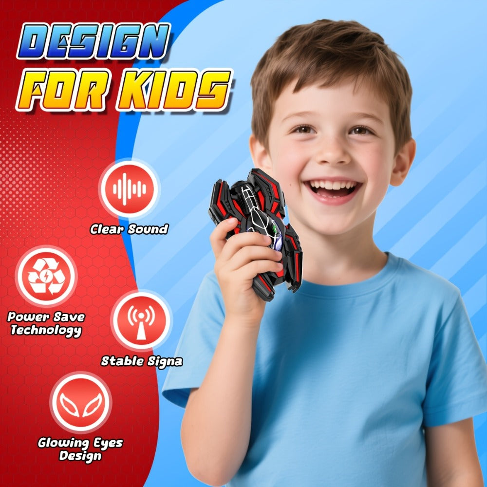 Spider Walkie Talkies for Kids, Walkie Talkies Toys for Boys Girls Year Old, Camping Gear Outdoor Hiking Newsletter, Long Distance Wireless Telephone Receiver for 3-5 4-8 Year Old Kid