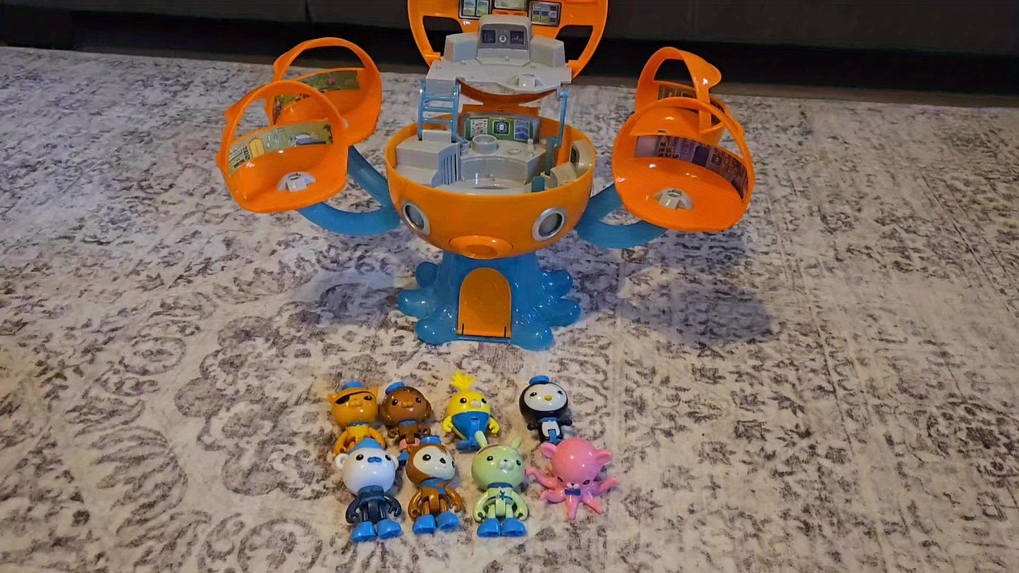 Octonauts Toys Octopod Castle Adventure Playset Action Figure Model Toy for Kids Christmas, New Year, Birthday Gift (Chinese Version)