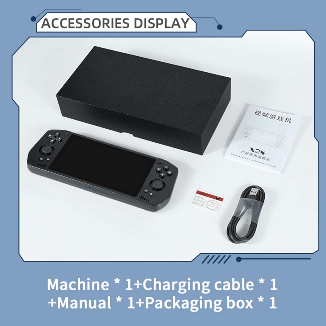 Handheld Game Console Powkiddy X28 – 5.5" IPS Android 11 T618 5000mAh Wi-Fi HDMI