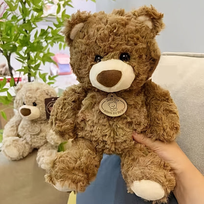 Adorable Realistic Teddy Bear Plush Toy, Soft Stuffed Animal, Plush Toy, Soft Stuffed Doll, Super Cute Home Decor, Room Decoration, Holiday, Christmas, and Birthday Popular Gift, Souvenir for Friends and Family