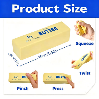[Butter Squishy Toys] 10-Pack Butter Squishy Toys - Super Soft Slow-Rising Butter Sticks, Realistic Food Squishies Fidget for Decompression, Anxiety Relief & Sensory Play