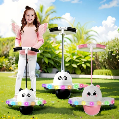LED Light Up Bouncing Ball for Kids – Colorful Illuminated Balance Toy for Indoor & Outdoor Play | Fun Pink & Interesting Black | Best Gift for Boys and Girls