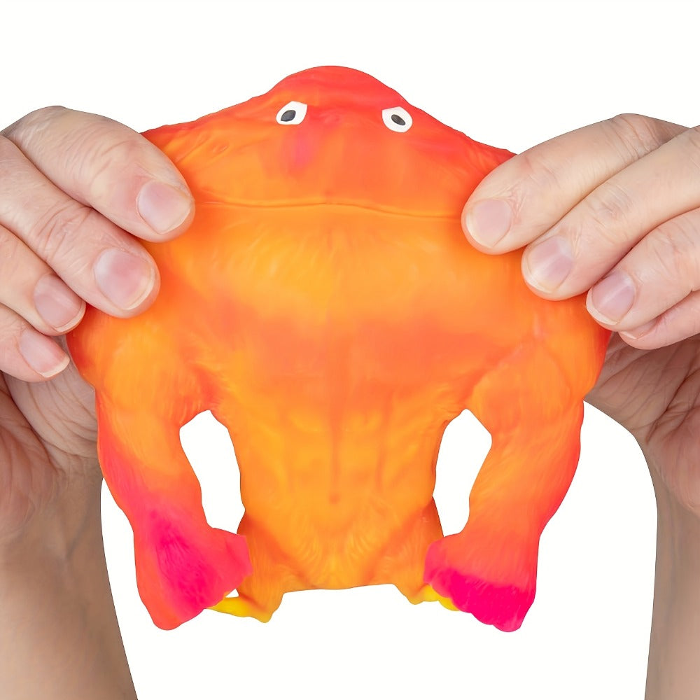 Stretchy Gorilla Fidget Toy Squeeze Monkey – Sensory Stress Relief Squishy Monkey with PVA Sponge Fill, Kids Party Favor Gift for Christmas Halloween Easter Basket Stuffers