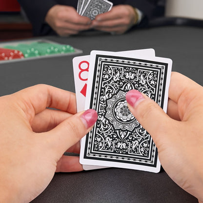 Jumbo Index Playing Cards 12 Decks (6 Red & 6 Black) – Large Print Poker Size Card Set for Texas Hold'em Blackjack Euchre Bridge Family Game Night Party & Senior Players