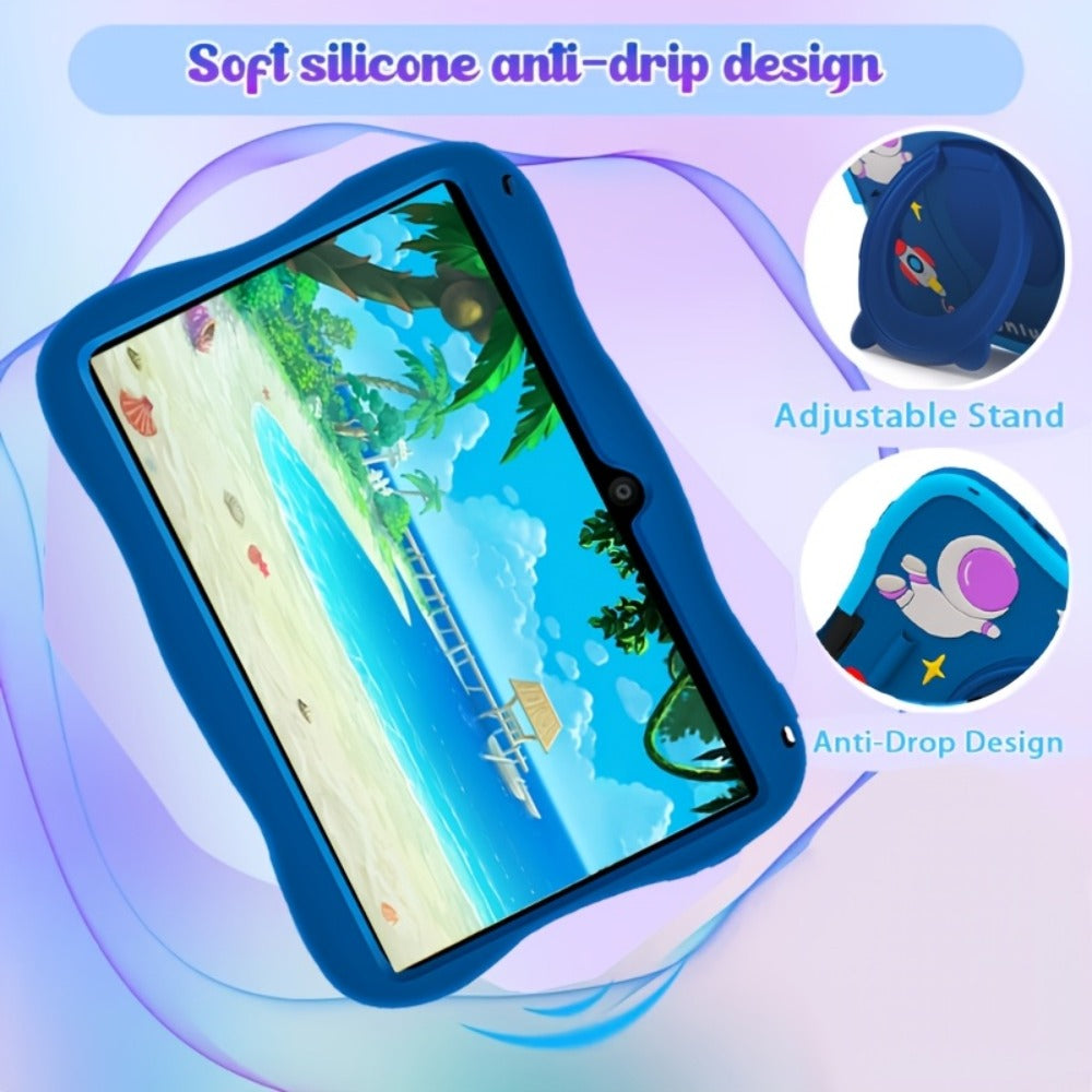 7-inch Kids Tablet - 2026 Upgraded Version Android 14 Kids Tablet with Protective Case, 5GB RAM + 32GB Storage, Blue and Pink, WiFi, BT, YouTube Support, Ideal Gift for Toddlers, Google Kids Space, Parental Controls