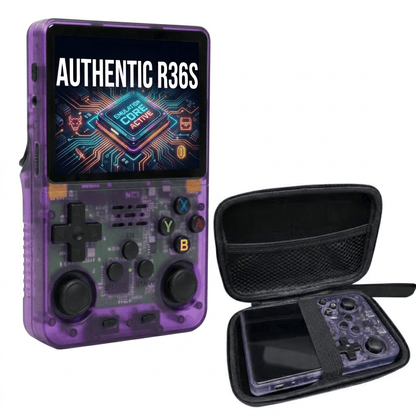 Authentic R36S ArkOs 128GB Game Console Retro Handheld 3.5 Inch IPS Screen Portable Gaming Device