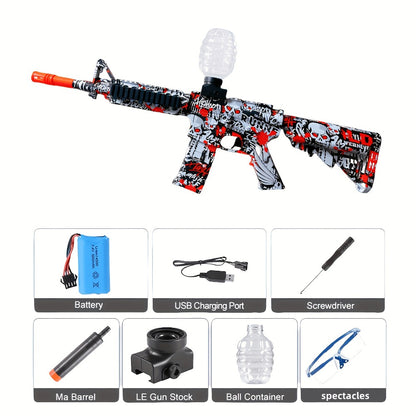 New Electric Fully Automatic Shooting Toy Gun, Outdoor Sports Interactive Game Toy, Rechargeable Portable Gun Toy, Long Battery Life - Suitable for Outdoor And Indoor Team Collaboration Game Toys. Halloween, Christmas, Birthday Party Gifts