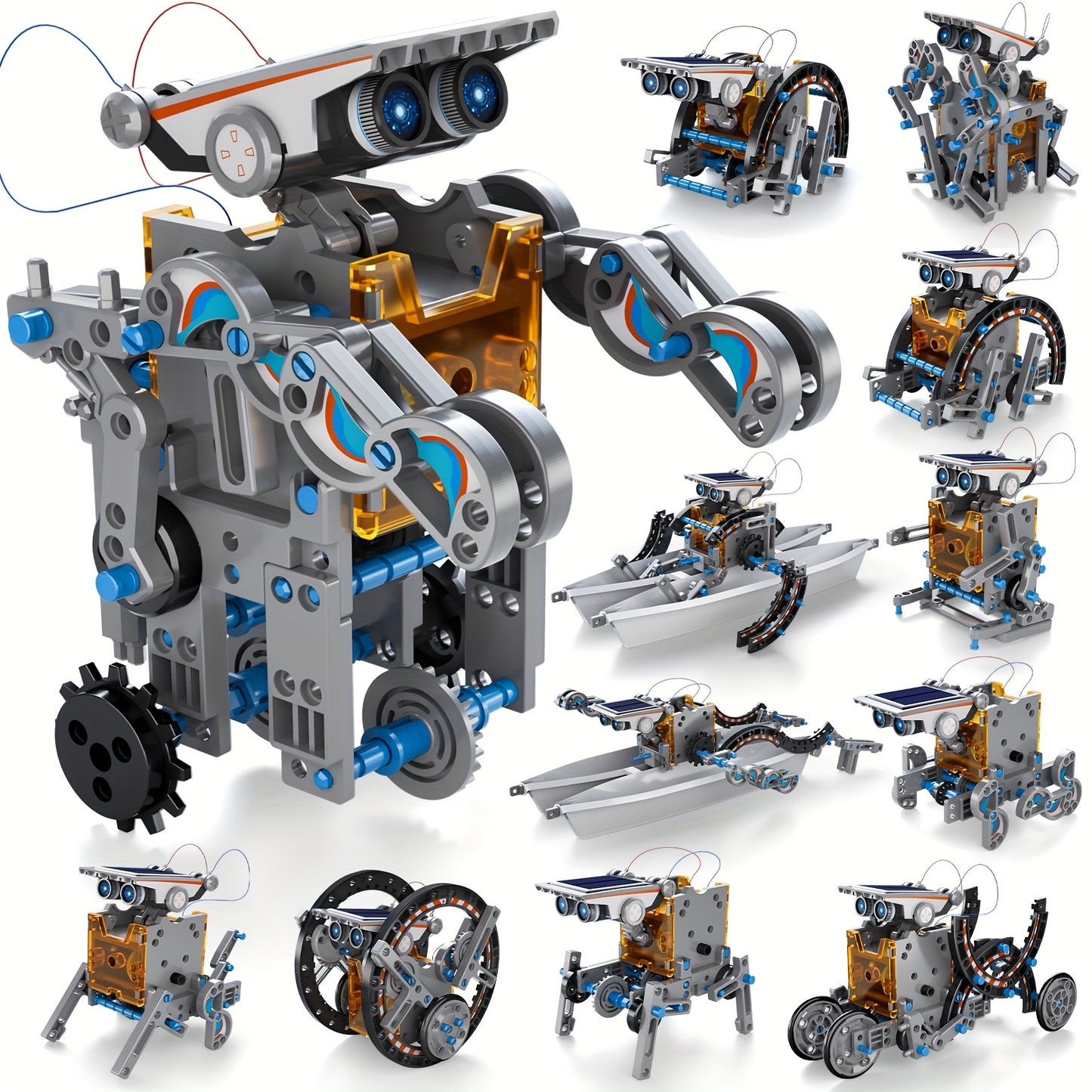 12-in-1 STEM Solar Robot Kit Toys, Educational Building Science Experiment Set Birthday Gifts for Kids Boys Girls 8 9 10 11 12 13 Years Old