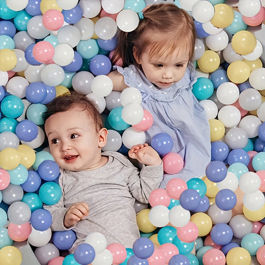 [Ocean Balls for Infants] 100/200Pcs Ocean Balls for Infants & Toddlers, Non-Toxic PE Material, Colorful Hand-Foot Coordination & Color Discrimination Play Balls